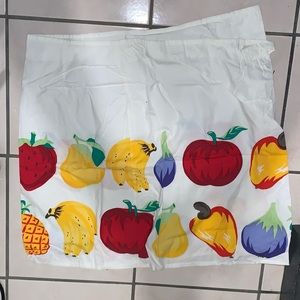 Wrap Skirt with print fruit